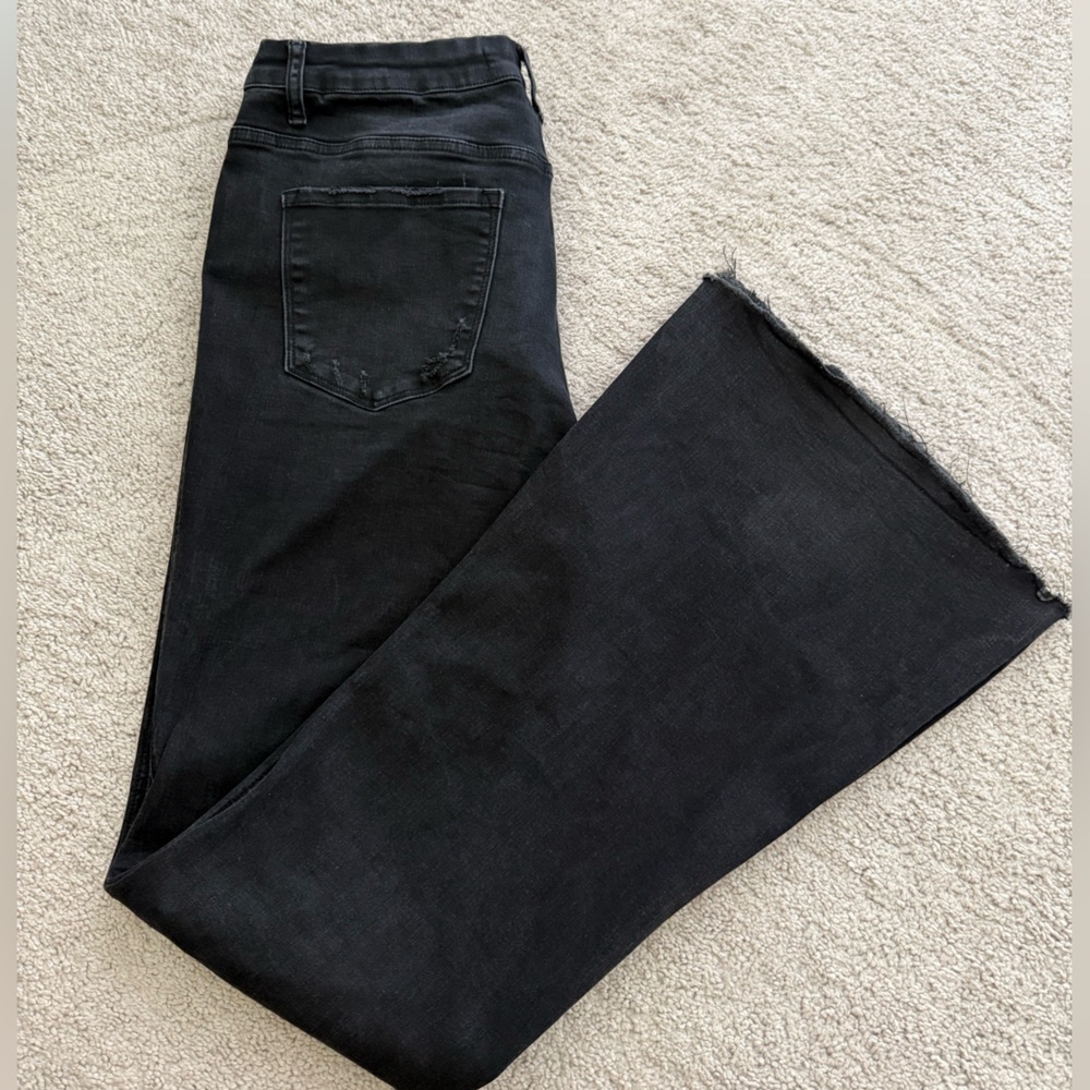 Flying Monkey Black Flare Jeans - Picture 3 of 3